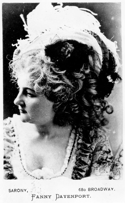 Carte de Visite of Fanny Davenport by American Photographer